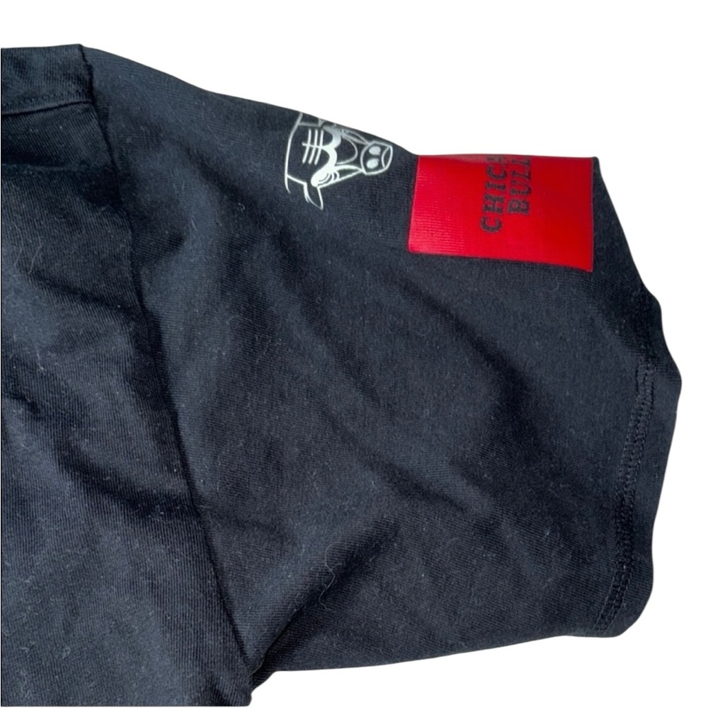 Express Men’s Chicago Bulls Cheetah Zebra Camo Black Graphic T-ShirtSize Medium - Picture 6 of 7